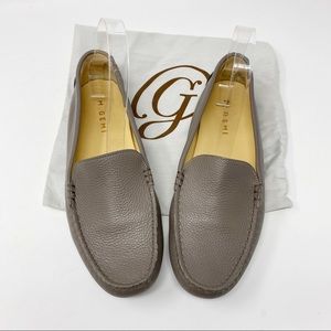 M. Gemi NEW Felize Leather Loafer Brown Grey